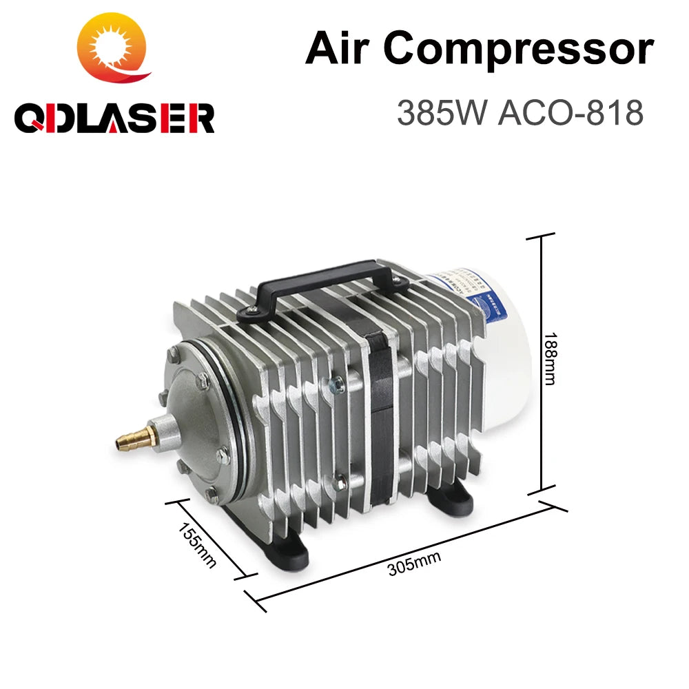 QDLASER SUMSUM High Power Air Pumps 385W ACO-818 220V/50Hz Electromagnetic Air Pump for Co2 Laser Engraving&Cutting Machine