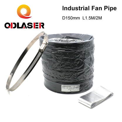 QDLASER Industrial Exhaust Pip Ventilation Pipe for CO2 Laser Machine Fan