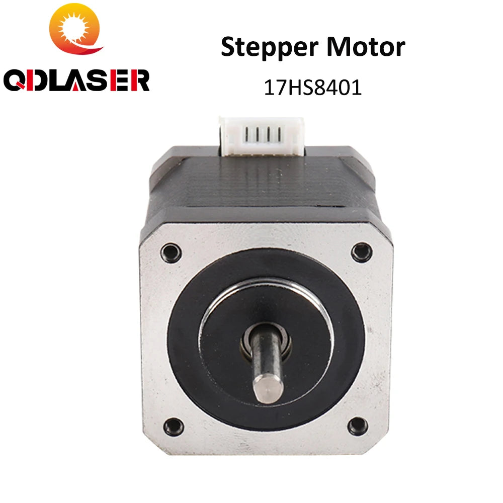QDLASER 4-Lead Nema 17 Stepper Motor 42 Motor 17HS8401 48mm/78Oz-in/1.8A CE 42BYGH 1.7A(17HS8401) Motor CNC Laser and 3D Printer