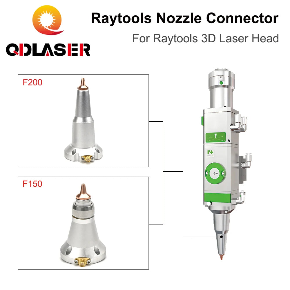 QDLASER 3D Laser Nozzle Connector F150 F200 Laser Ceramic Sensor Part for Raytools 3D Laser Cutting Head