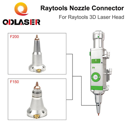 QDLASER 3D Laser Nozzle Connector F150 F200 Laser Ceramic Sensor Part for Raytools 3D Laser Cutting Head