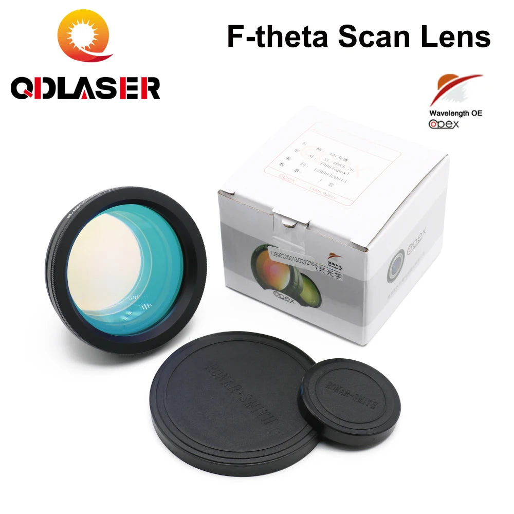 F-theta Scan Lens for 1064nm YAG Fiber Laser Galvo System 70X70 150X150 300X300 Scanner Field Opex Fiber Focus Lens