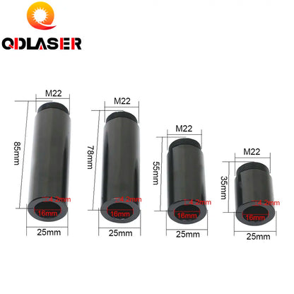 QDLASER Tube Extension Ring CO2 O.D.25mm Lens Tube for CO2 Laser Cutting Machine