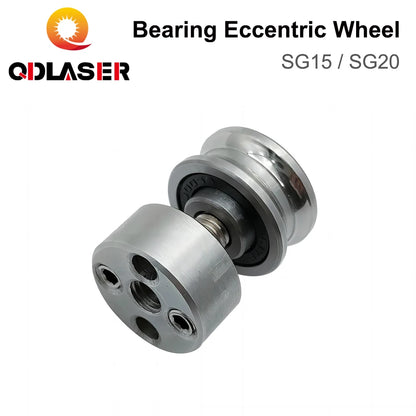 QDLASER Bearing SG15 / SG20 Eccentric Wheel Groove Ball Bearings U Deep with Free Fixing Screws Transmission Eccentric Wheel