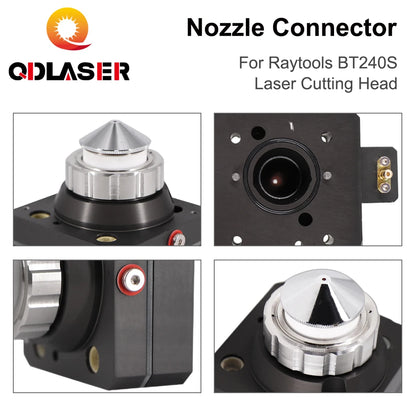 QDLASER Laser Cutting Head Nozzle Connector BT240S Nozzle Holder Ceramic Connector for Raytools BT240S Laser Cutting Head