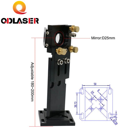 QDLASER Co2 Laser Parts E  Series Laser Head 1st Mirror Mount For Laser Engraving and Cutting Machine