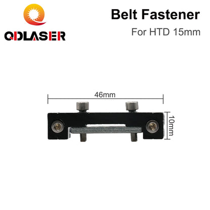 QDLASER E-series Belt Fastener for HTD-3M 15mm Open-Ended Timing Belt Transmission for X/Y Axis Hardware Tools Machine Parts