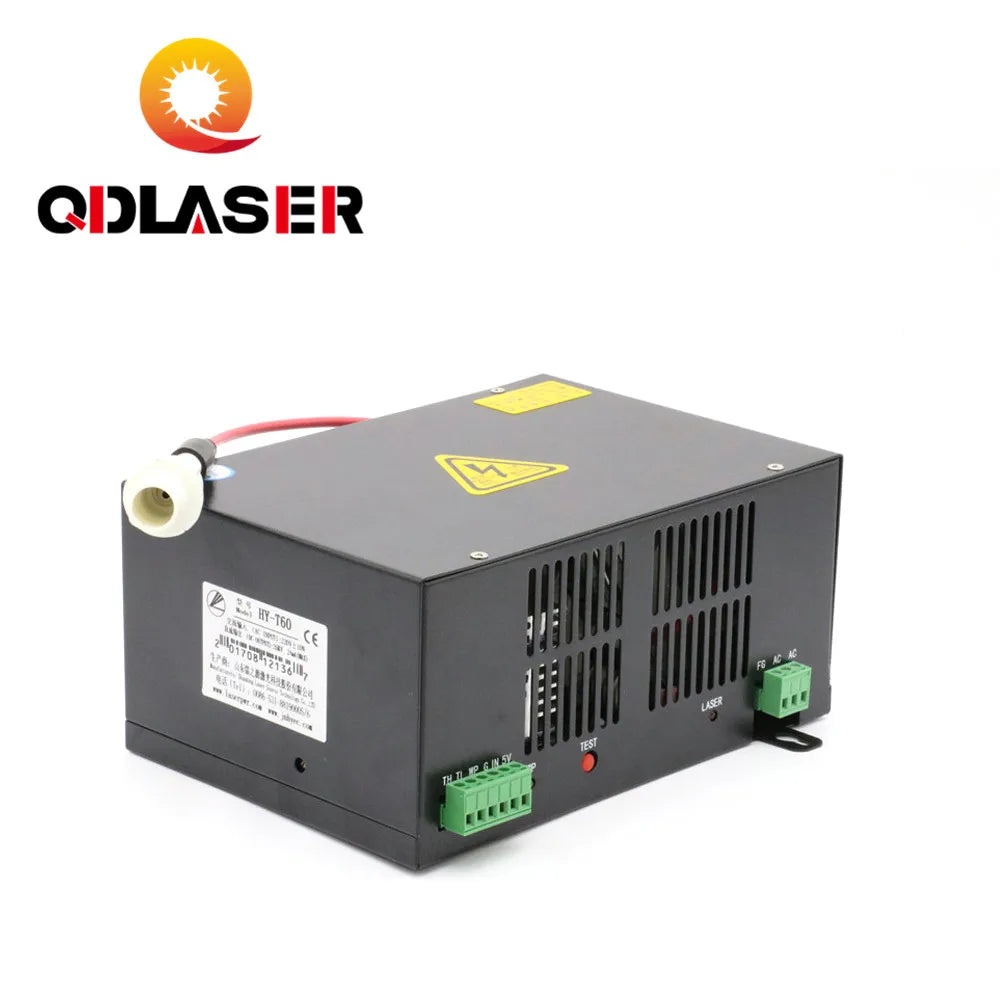 QDLASER 60W CO2 Laser Power Supply for CO2 Laser Engraving Machine HY-T60
