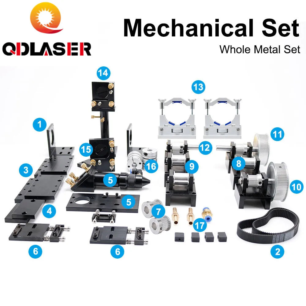 QDLASER Gear Base Set Machine Co2 Laser Mechanical Parts for Co2 Laser Engraving Cutting Machine