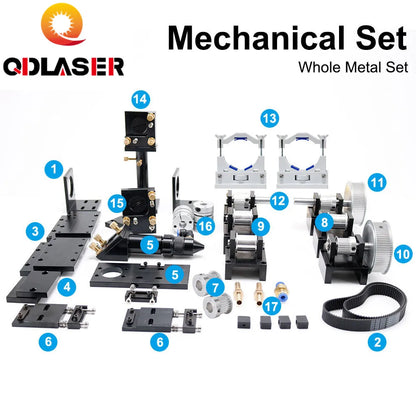QDLASER Gear Base Set Machine Co2 Laser Mechanical Parts for Co2 Laser Engraving Cutting Machine