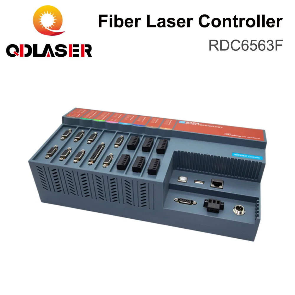 QDLASER Ruida RDC6563FG Auto-calibration 3-axis Control System 1064nm Fiber Optic Cutting Machine for Fiber Marking Machine