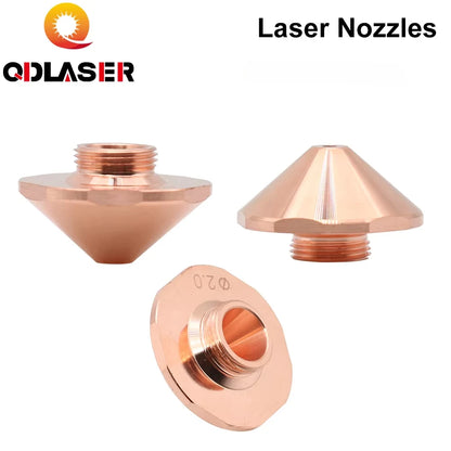 QDLASER Laser Cutting Nozzles Caliber 0.8mm-1.7mm Single Layer Dia.24 for Fiber Laser Cutting Head