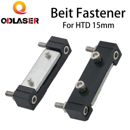 QDLASER Laser Mechanical Parts Belt Fastener for HTD-3M 15mm Timing Belt Co2 Laser Engraving and Cutting Machine