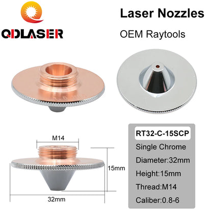 QDLASER OEM Type C Fiber Laser Cutting Nozzle D32 for Raytools