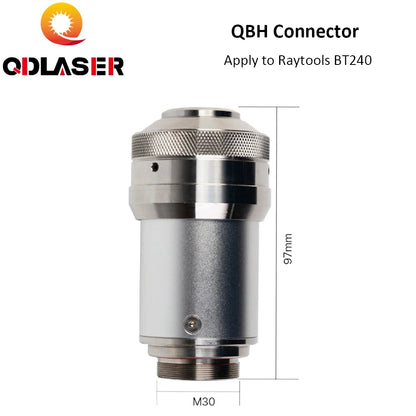 QDLASER QBH Fiber Laser Connector For Raytools Laser Source BT240 BT240S Fiber Laser Head