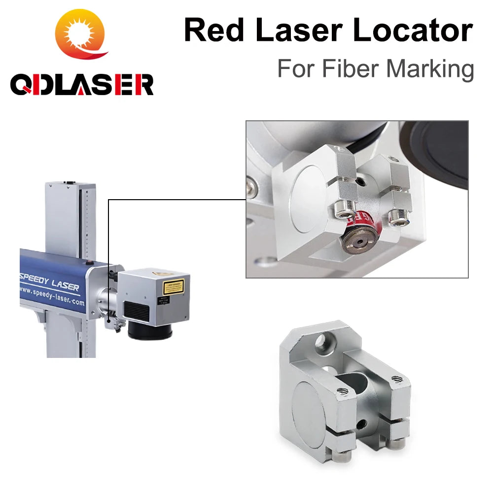 QDLASER CO2 laser Red Locator Diameter 12mm Optical Path Accessories Red Light locator for Fiber Metal Marking Machine