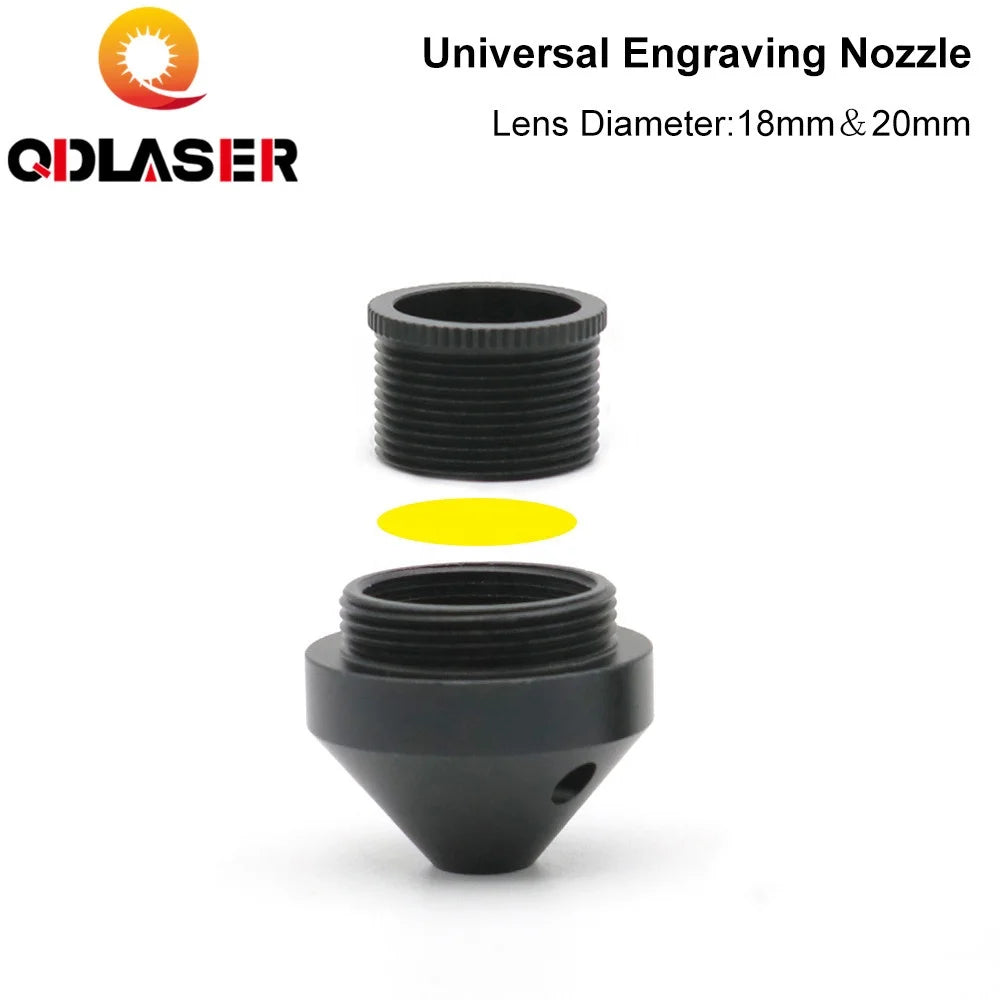 QDLASER Laser Parts Compound/Universal Engraving Nozzle for Co2 Laser Head