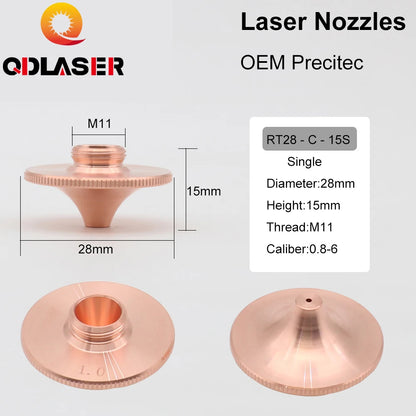 QDLASER OEM Precitec Laser Cutting Nozzle