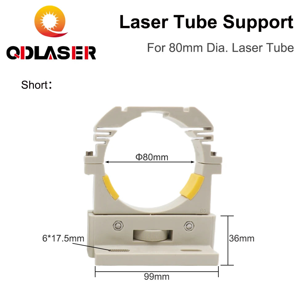 QDLASER RECI Co2 laser tube holder High and short models diameter 80mm For 75-180W laser engraving machine