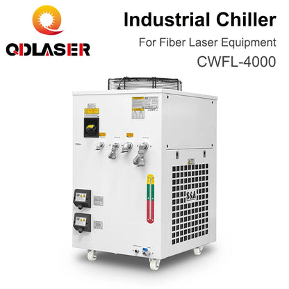 QDLASER CWFL-4000 S&A Fiber Laser Industrial Chiller 220V/380V 50/60Hz Cooling System for 4kW Fiber Laser Source