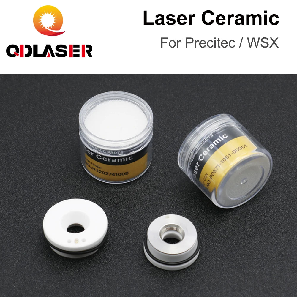 QDLASER CON Laser Ceramic KT B2  Dia. 28mm Nozzle Holder Fiber Laser Cutting Head Nozzle Holder for OEM PrecitecWSX Laser Head