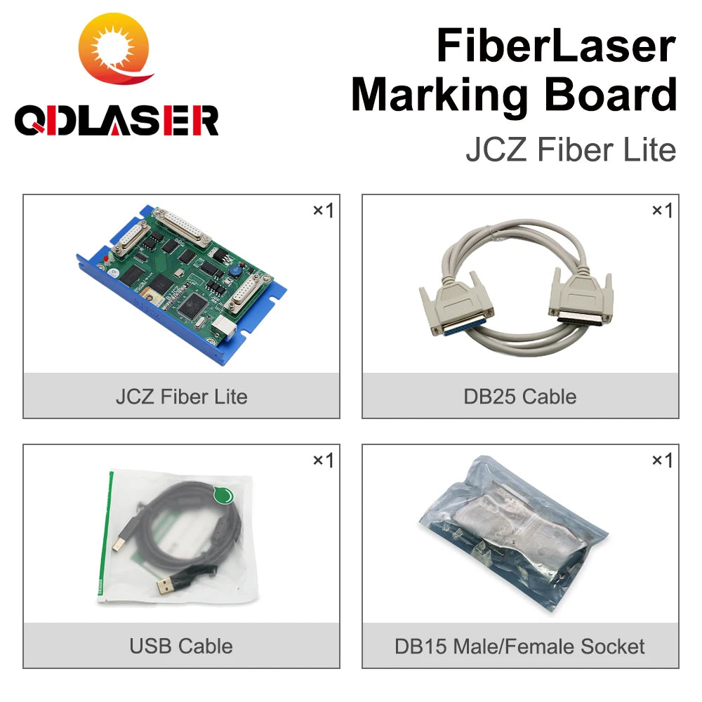 QDLASER BJJCZ Laser Marking Machine Controller JCZ-LMCV4 Ezcad Original Card for Fiber Optic Marking Machine IPG Raycus MAX
