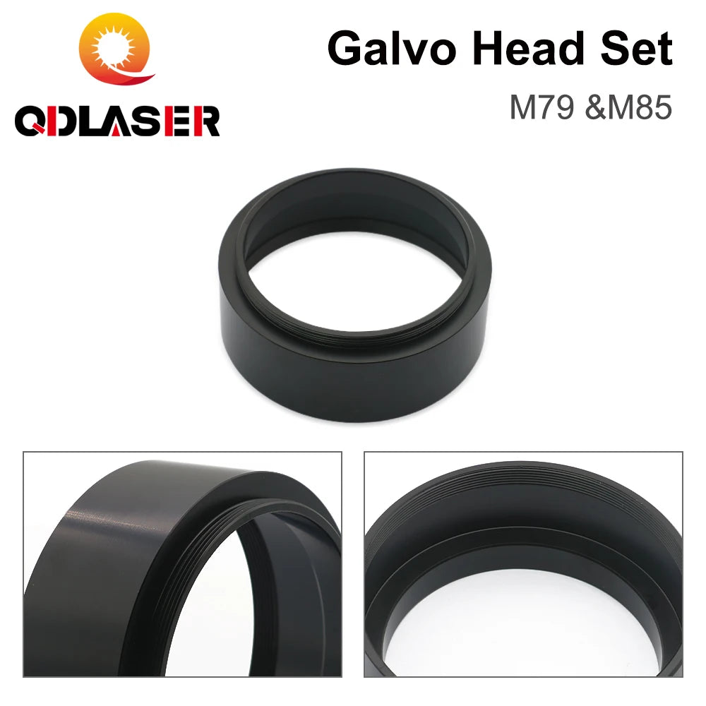 F-theta Lens Male Thread Reverse Adapter Ring Height 18mm 34mm for Thread M85 M79 CO2 Laser &amp; Fiber Laser marking machine