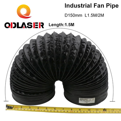 QDLASER Industrial Exhaust Pip Ventilation Pipe for CO2 Laser Machine Fan