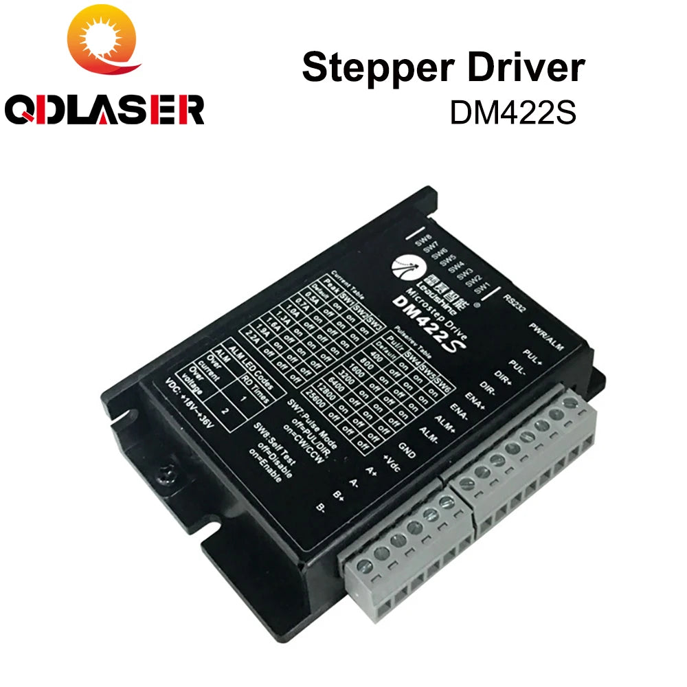 QDLASER Leadshine 2-Phase Stepper Motor Driver Controller DM422S for Engraving Machine
