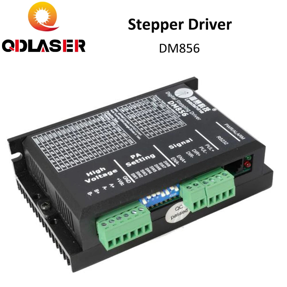 QDLASER Leadshine 2-Phase Stepper Motor Driver 220V DM856 for Laser Engraving Machine