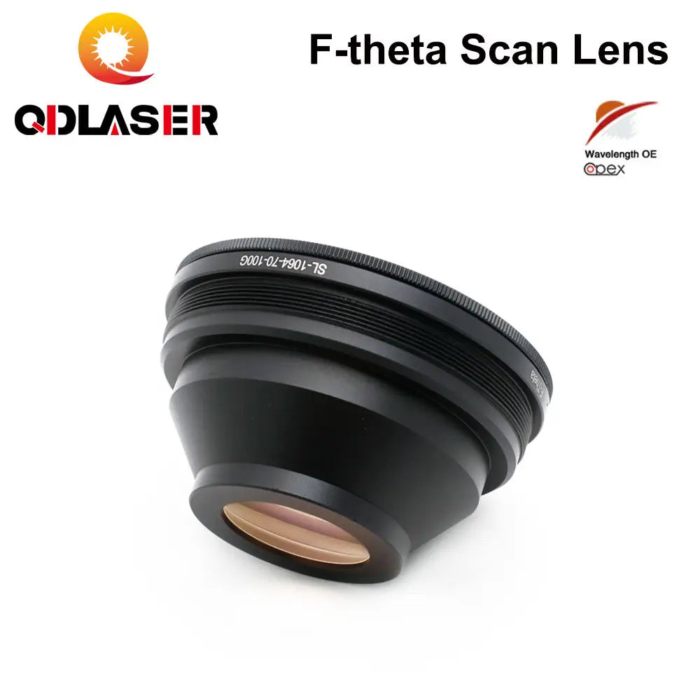 QDLASER F-theta Scan Lens for 1064nm YAG Fiber Laser Galvo System 70X70 150X150 300X300 Scanner Field Opex Fiber Focus Lens