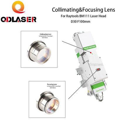 QDLASER Collimating Focusing Lens for Raytools Fiber Laser Cutting Head