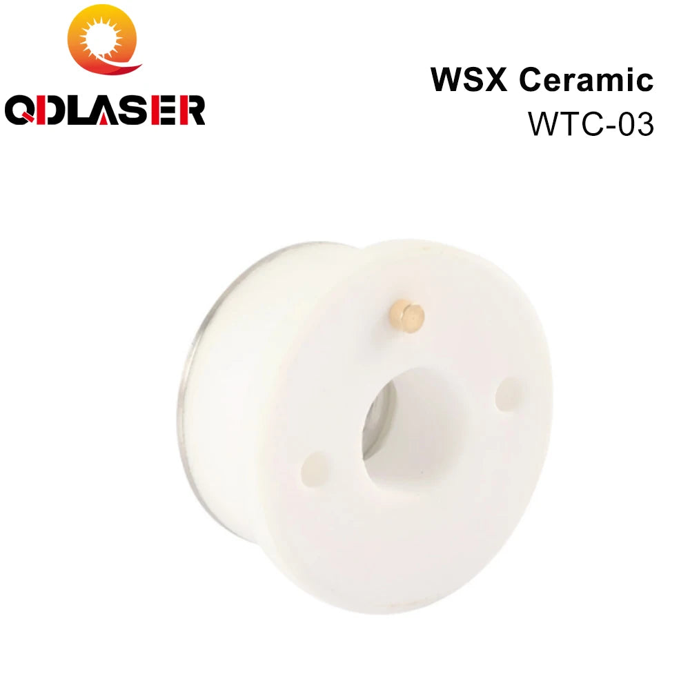 QDLASER Dia. 24mm WSX MINI Fiber Laser Head Ceramic Ring WTC-03 Fiber Laser Ceramic Nozzle Holder WSX-GQ-MN-001H Wholesale