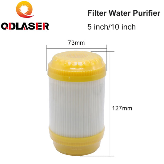 QDLASER Filter Water Purifier 5/10inch For Industrial Fiber Laser Chiller