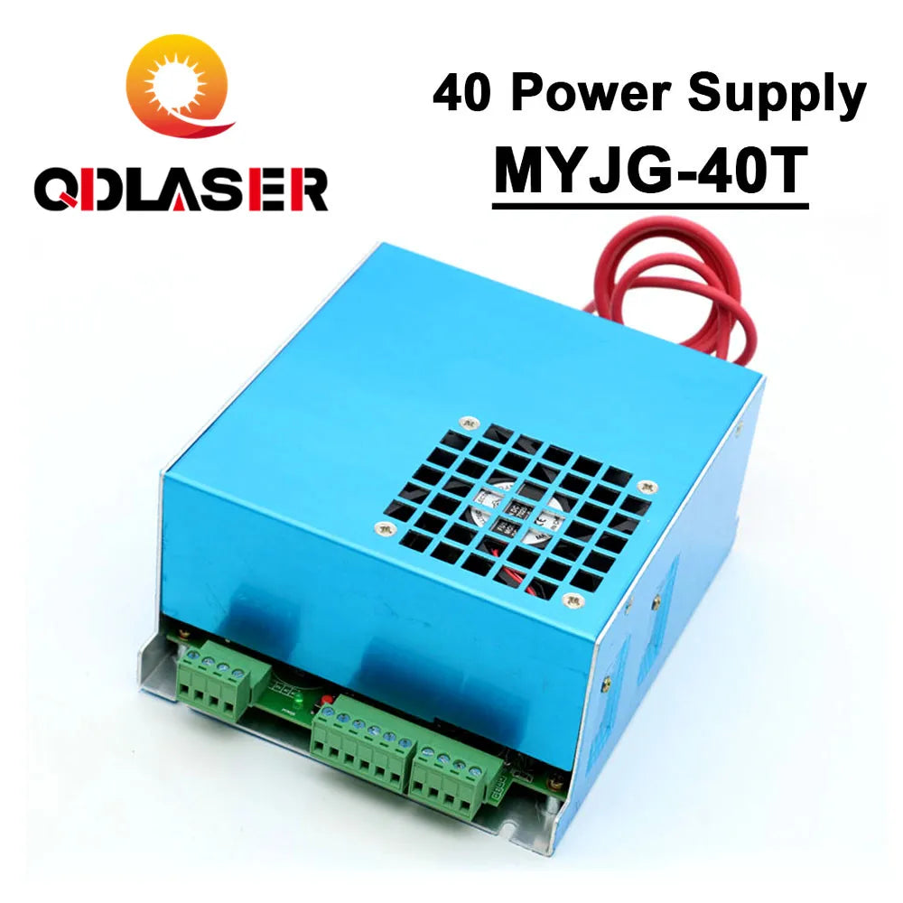 QDLASER MYJG-40T CO2 Laser Power Supply 40W For Co2 Laser Engraving and Cutting Machine