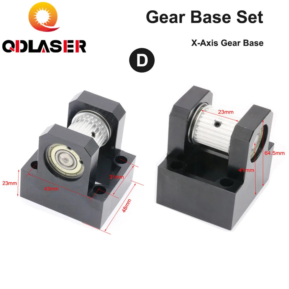 Gear Base Set Machine Mechanical Parts 3M Reduction Box Idler Pulley Tensioner Timing Pulley