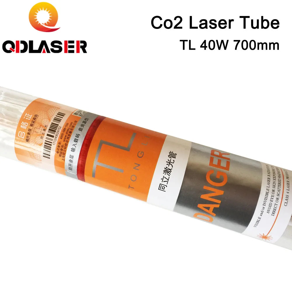 QDHWOEL TONGLI TLC700-50 700MM 40W K40 Laser Tube  Glass Pipe for CO2 Laser Engraving and Cutting Machine
