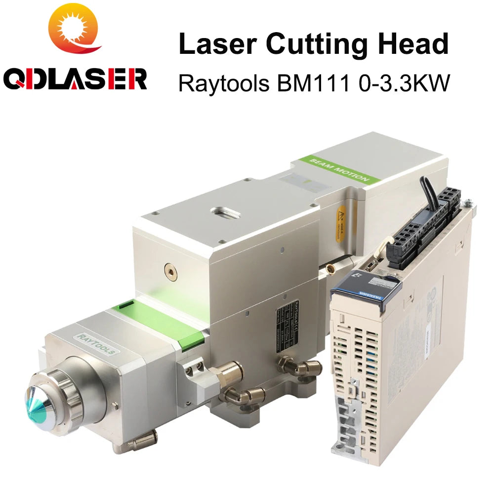 QDLASER  3KW High Speed Cutting Automatic Focusing Highly Dustproof Fiber Laser Cutting Machine Head BM111 for Raytools