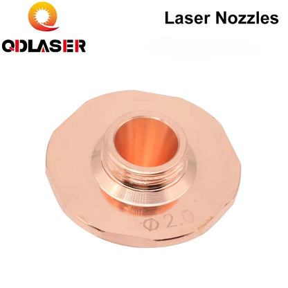 QDLASER Laser Cutting Nozzles Caliber 0.8mm-1.7mm Single Layer Dia.24 for Fiber Laser Cutting Head