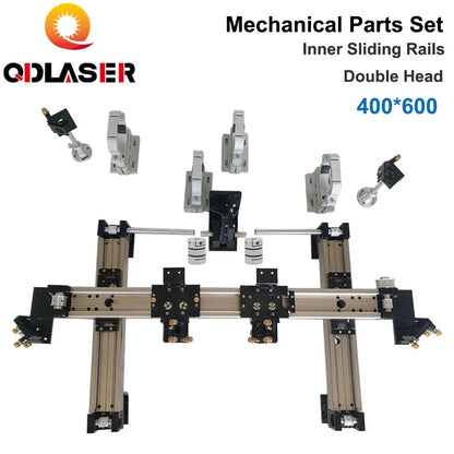 Inner Sliding Rail Set 6040/9060/1390 Single/Double Heads for CO2 DIY Cutting Machine KITS