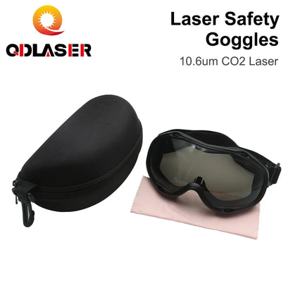 QDLASER 10600nm CO2 Fiber Laser Safety Glasses Type F OD6+ 10.6um Protective Glasses for CO2 Laser Machines