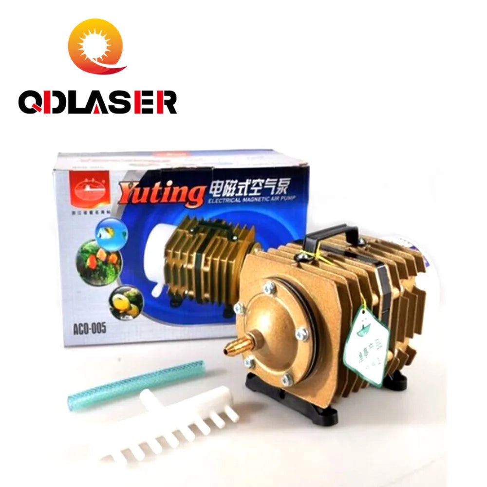 QDLASER Electrical Magnetic Air Compressor 220V 70L/Min ACO-005 SUNSUN Air Pump 80W for Laser Machine Home Aquarium Aerator Fish