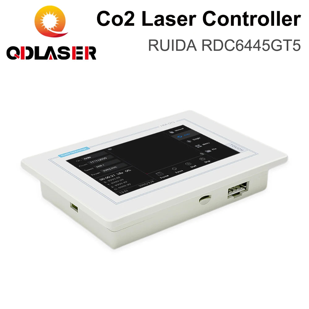 QDLASER Ruida RDC6445GT Stand-alone laser cutting control system with touch screen White/Black for Co2 laser engraving machine