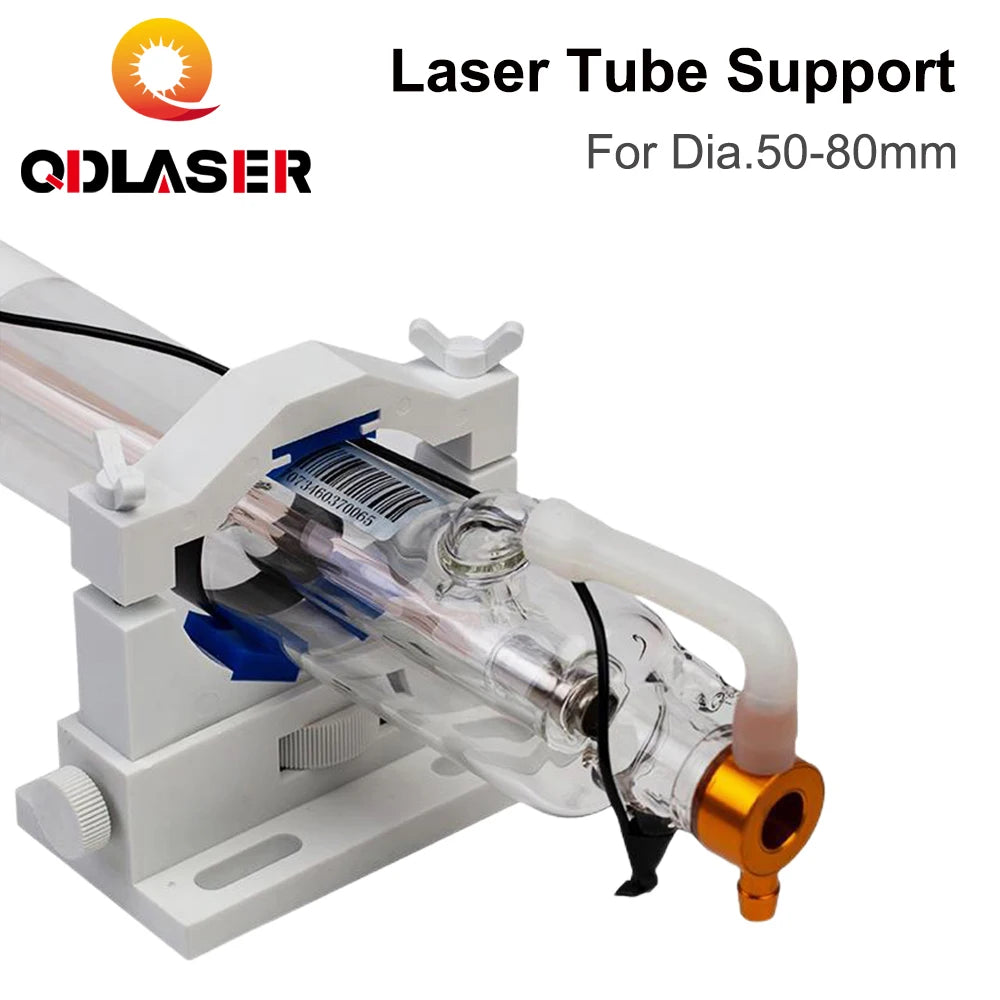 QDLASER CO2 Laser Tube Support Mount Flexible Plastic Dia.50-80mm for 50-180W Laser Tube Cutting and Engraving Machine Model A