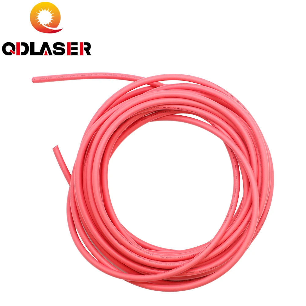 High Voltage Cable Red Positive Lead Wire for CO2 Laser Power Supply and Laser Tube and Laser Cutting Machine