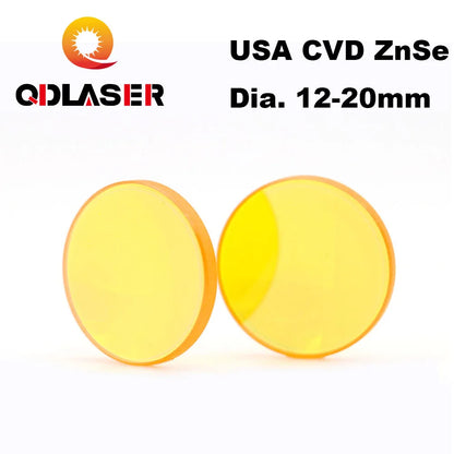 CO2 Laser Focus Lens USA CVD ZnSe Lens D:12-28mm F:38-127mm  for Laser Cutting Machine Support Packaging Customization