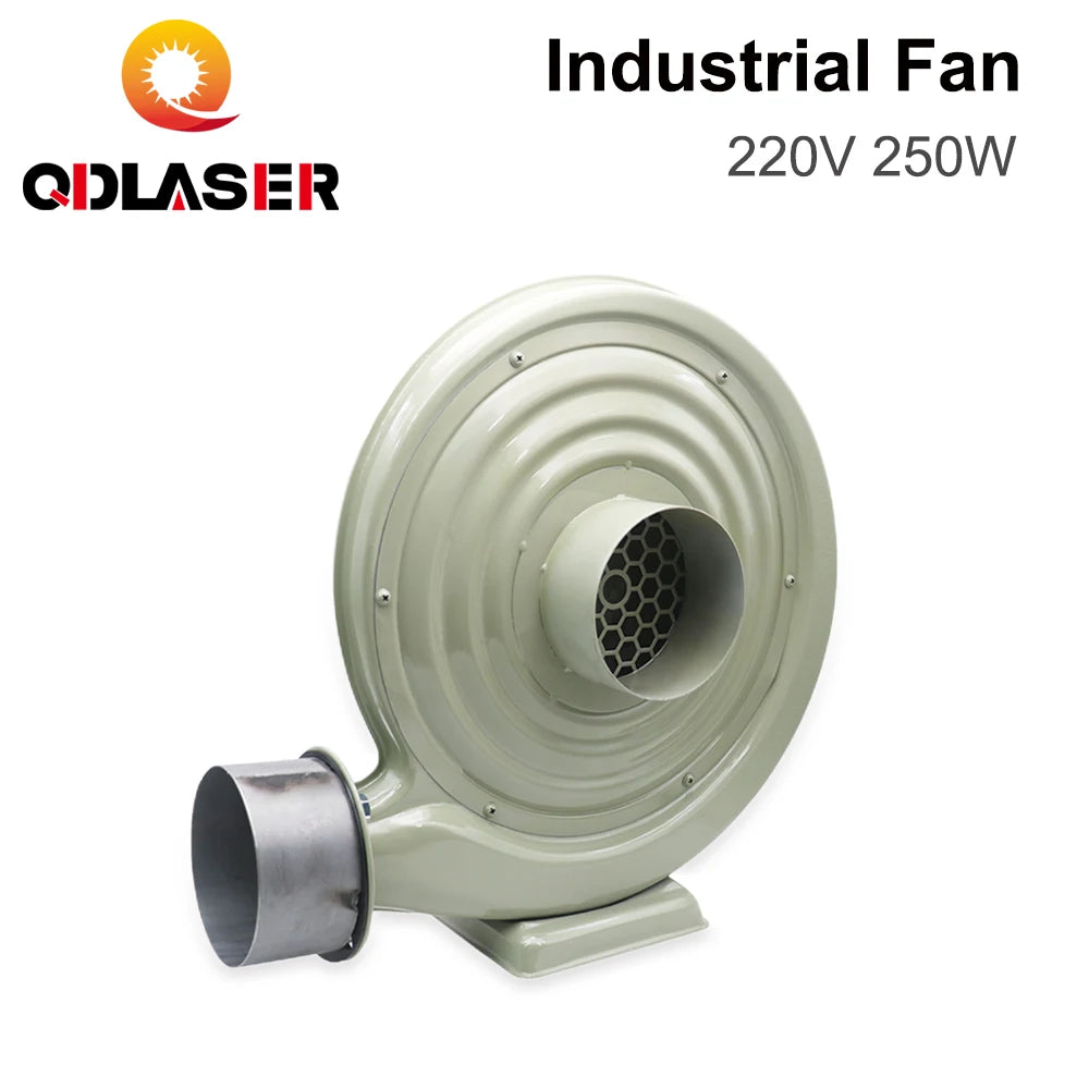 QDLASER Exhaust  Fan Air Blower  220V 250W Centrifugal Type for CO2 Laser Engraver Cutting Machine Medium Pressure Lower Noise