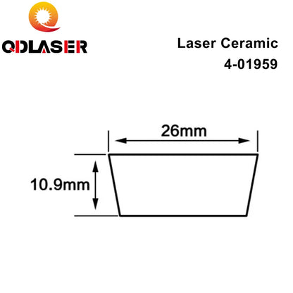 QDLASER  Byspeed Ceramic Cone 4-01959 for Byspeed Nozzle Holder Laser Cutting Machine Professional Supplier High Quality OEM