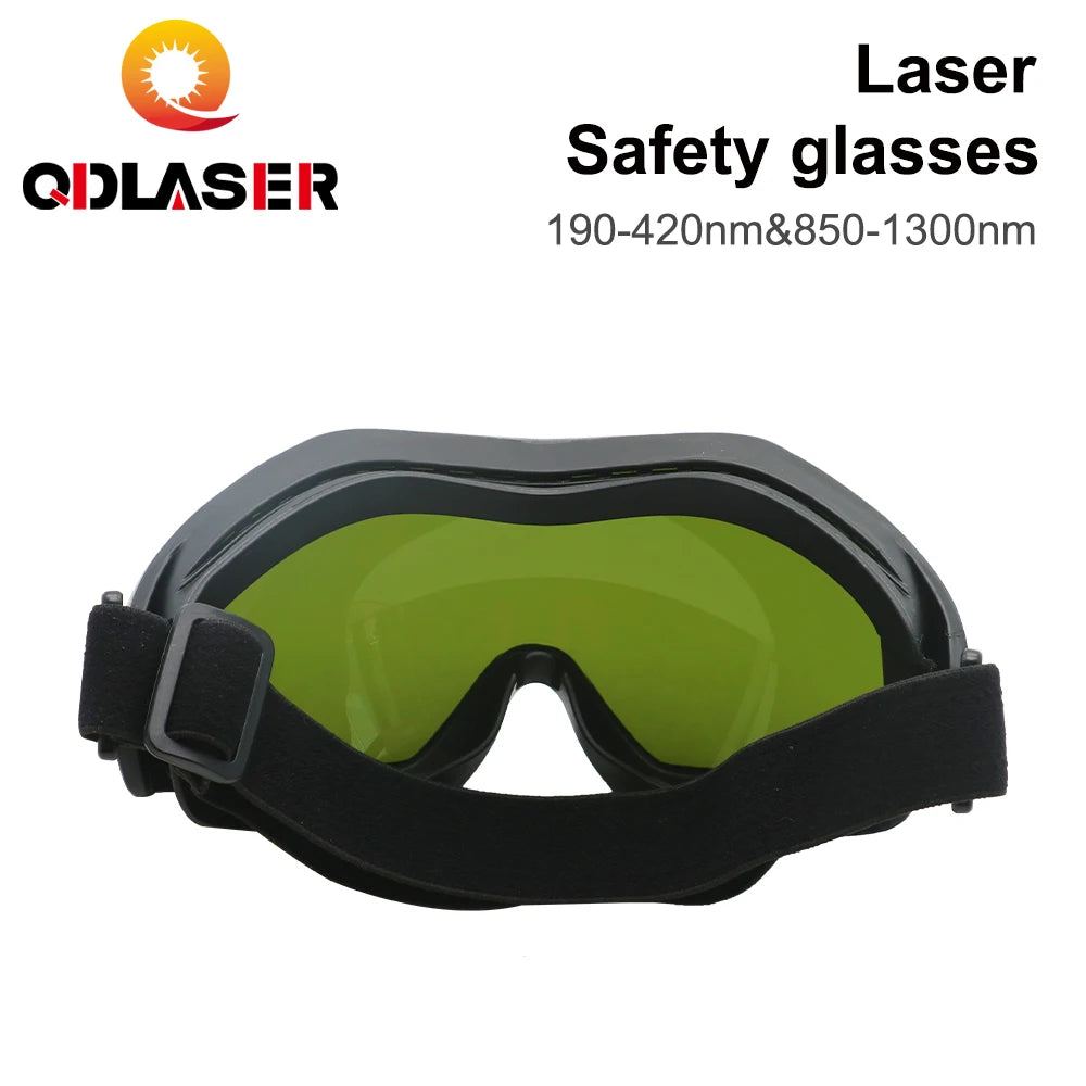 QDLASER 1064nm Laser Safety Glasses Type F 850-1300nm OD6+ Wavelength Protective Glasses Shield for CO2 Laser Machines