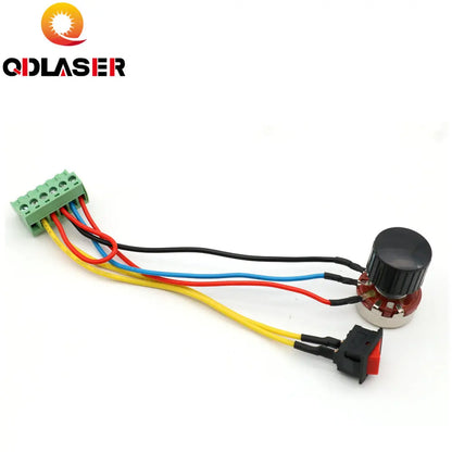 QDLASER Adjustable Resistor Adjuster With Knob and Switch for Adjust the Power to Test Power Supply for CO2 Laser Machine